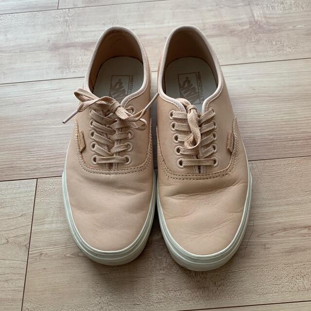 半額 vans authentic tan leather レザー スニーカー