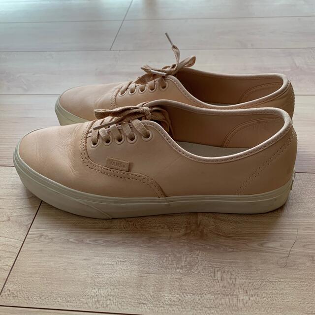 VANS(ヴァンズ)の半額 vans authentic tan leather レザー スニーカー メンズの靴/シューズ(スニーカー)の商品写真