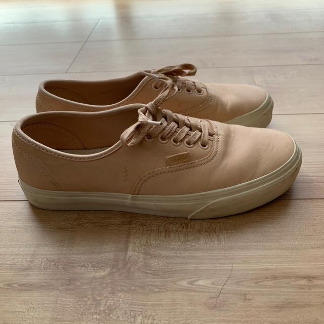 VANS(ヴァンズ)の半額 vans authentic tan leather レザー スニーカー メンズの靴/シューズ(スニーカー)の商品写真