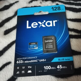 レキサー(Lexar)の新品 送料無料 lexar  microSDXC マイクロsdカード128GB(PC周辺機器)