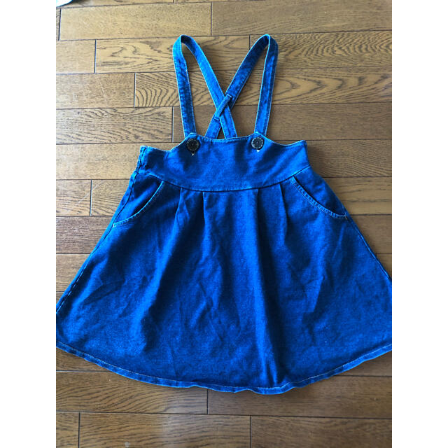 mou jon jon(ムージョンジョン)のキッズデニム　スカート　130 キッズ/ベビー/マタニティのキッズ服女の子用(90cm~)(スカート)の商品写真