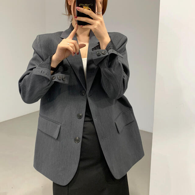 【予約商品】《3カラー》オーバーフィット　秋　ジャケット　韓国ファッション 4