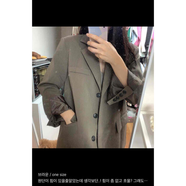 【予約商品】《3カラー》オーバーフィット　秋　ジャケット　韓国ファッション 9