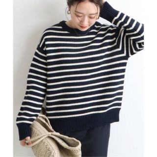 IENA - IENA sese ボーダークルーネックプルオーバーの通販 by ...
