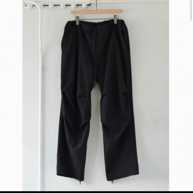 COMOLI - comoli 21SS ウールニータックパンツ サイズ1 チャコールの