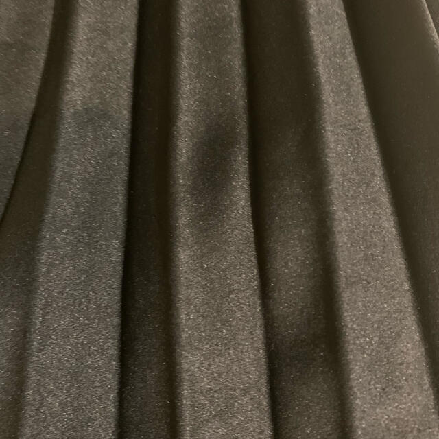 ブラックプリーツスカート レディースのスカート(ロングスカート)の商品写真
