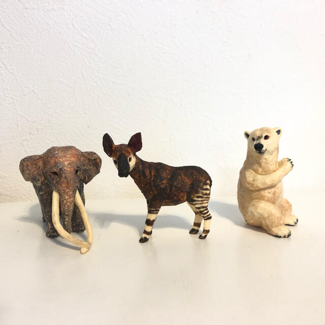 選べる2個セット【新品】はしもとみおの彫刻 動物園のなかま カプセル