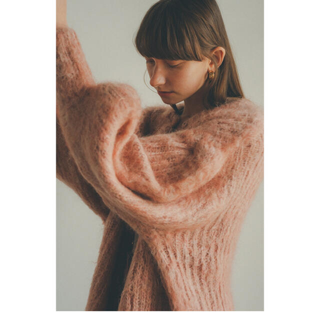 COLOR MOHAIR SHAGGY CARDIGAN  クラネ