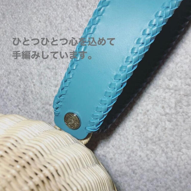 manimaris マニマリス フルムーン バスケットショートハンドルブルー