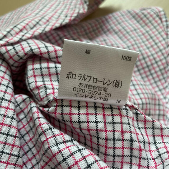 POLO RALPH LAUREN(ポロラルフローレン)のポロラルフローレン チェックシャツ 長袖シャツ キッズ/ベビー/マタニティのキッズ服男の子用(90cm~)(ブラウス)の商品写真