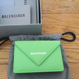 バレンシアガ(Balenciaga)のBALENCIAGA 三つ折り財布　ライトグリーン　新品未使用(財布)