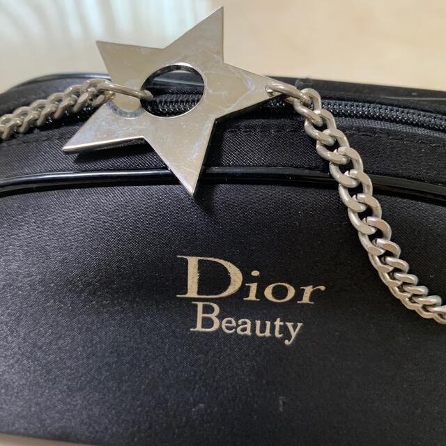 Christian Dior(クリスチャンディオール)のDIOR beauty ディオール　黒のポーチ　非売品　バッグ レディースのファッション小物(ポーチ)の商品写真