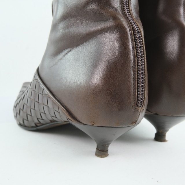 BODY DRESSING Deluxe(ボディドレッシングデラックス)のボッテガヴェネタ ロングブーツ イントレチャート 茶 レディース ブ レディースの靴/シューズ(ブーツ)の商品写真