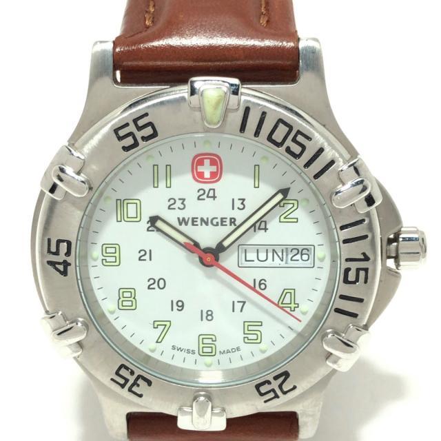 Wenger(ウェンガー)のウェンガー 腕時計 - メンズ 回転ベゼル 白 メンズの時計(その他)の商品写真