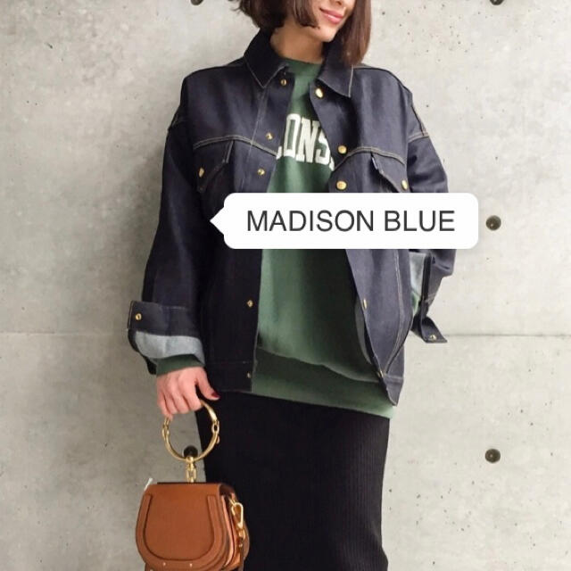 MADISONBLUE   オーバーサイズリジットデニムジャケット