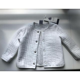 プチバトー(PETIT BATEAU)のプチバトー　チュビックカーディガン　12m74cm(カーディガン/ボレロ)