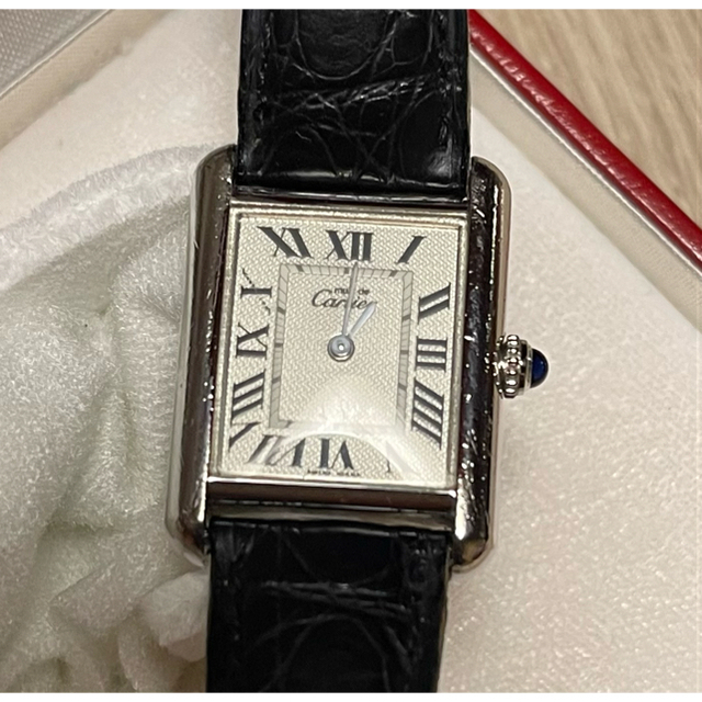 Cartier(カルティエ)のCartierカルティエ『マストタンク SM ブルーダイアル 2000年限定品』 レディースのファッション小物(腕時計)の商品写真