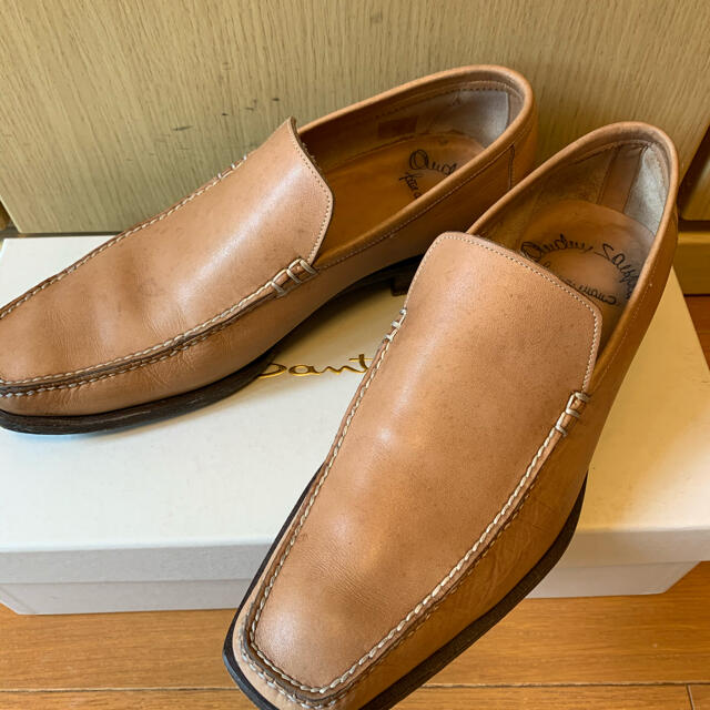 Santoni - 正規 SANTONI サントーニ レザー スリッポン フラット