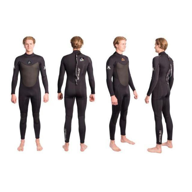 ADREHALIN Wetsuits メンズ フルスーツ 3×2mm 黒 ADREHALIN Wetsuits メンズ フルスーツ 3×2mm 黒