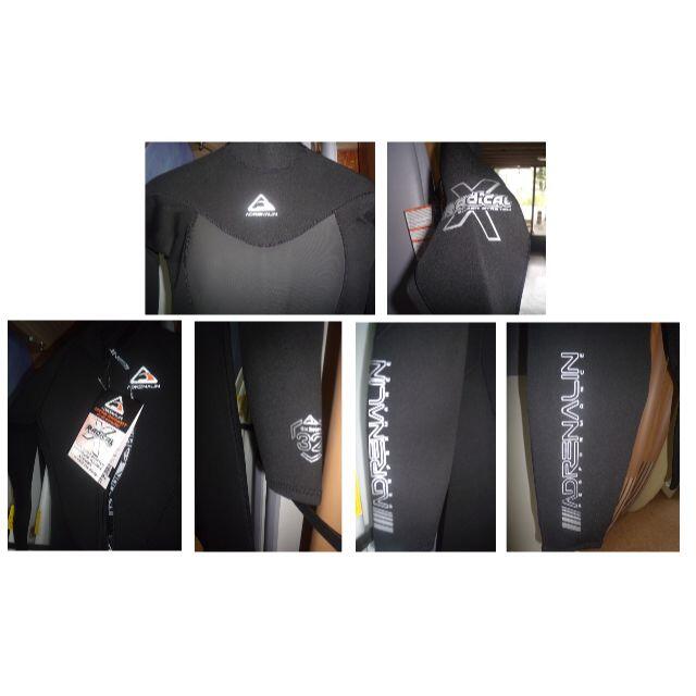 ADREHALIN Wetsuits メンズ フルスーツ 3×2mm 黒 ADREHALIN Wetsuits メンズ フルスーツ 3×2mm 黒