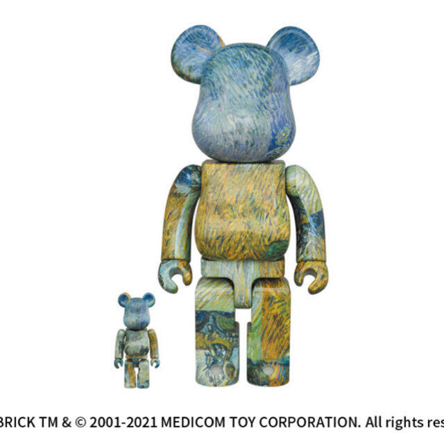 MEDICOM TOY(メディコムトイ)のゴッホ展　ベアブリック　BE@RBRICK 100% 400% ハンドメイドのおもちゃ(フィギュア)の商品写真