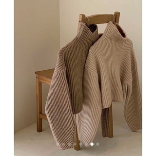 【本日限定価格】lawgy tappori knit 最安値 ニット タートル(ニット/セーター)