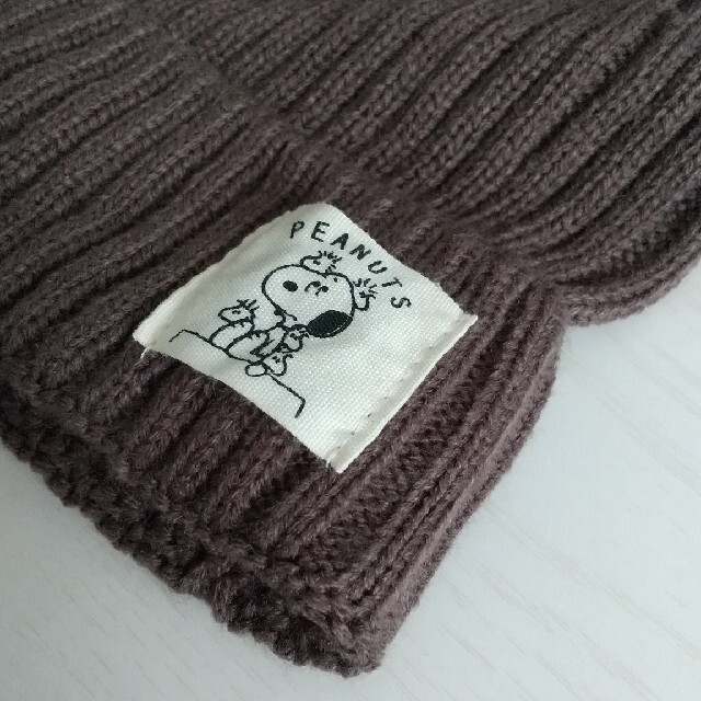 スヌーピー ニット帽 レディースの帽子(ニット帽/ビーニー)の商品写真