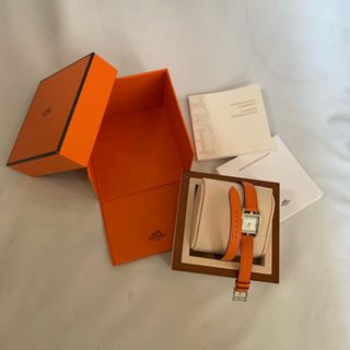 エルメス(Hermes)の腕時計　HERMES  silver 付属品あり　新品状態(腕時計)