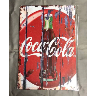 コカコーラ(コカ・コーラ)の☆ Coca-Cola コカコーラ ③ ☆ ブリキ看板 ★アメリカン雑貨  ■(ノベルティグッズ)