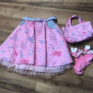 アンジェリックプリティー(Angelic Pretty)の【最終値下げ】neon star dinner スカートset(ひざ丈スカート)