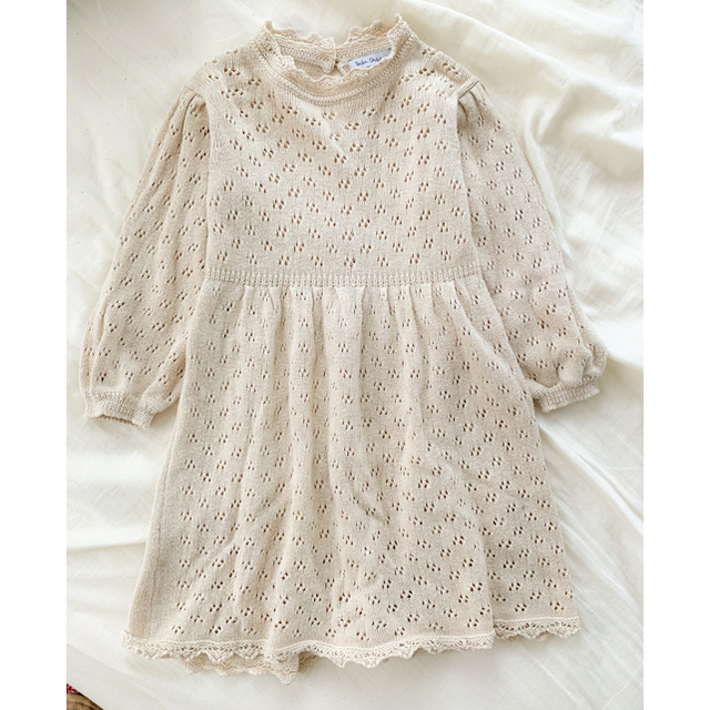 格安　シミあり　Bebe Organic 人気　ワンピース　子供服 キッズ/ベビー/マタニティのキッズ服女の子用(90cm~)(ワンピース)の商品写真