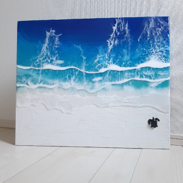 sold! レジン海　レジンアート海　エポキシ樹脂　海アート | フリマアプリ ラクマ