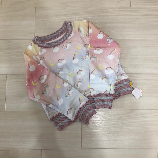 fafa(フェフェ)の未使用  fafa  トレーナー  130 キッズ/ベビー/マタニティのキッズ服女の子用(90cm~)(Tシャツ/カットソー)の商品写真