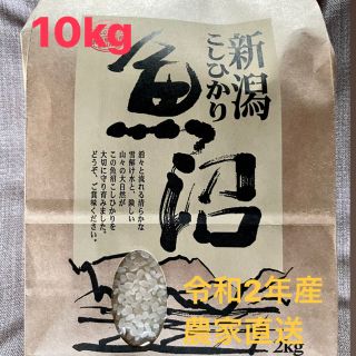 魚沼産コシヒカリ　令和2年 10キロ(米/穀物)