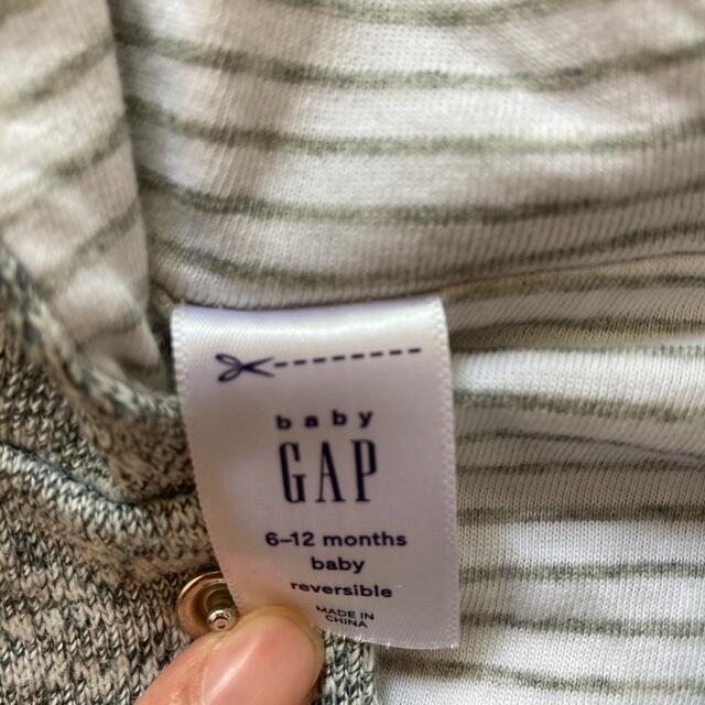 babyGAP(ベビーギャップ)のGAP パーカー　２点セット　リバーシブル　クマ耳フード キッズ/ベビー/マタニティのベビー服(~85cm)(カバーオール)の商品写真