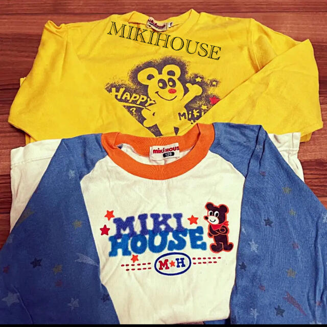 mikihouse(ミキハウス)のミキハウス　ロンT 2枚売り キッズ/ベビー/マタニティのキッズ服男の子用(90cm~)(Tシャツ/カットソー)の商品写真