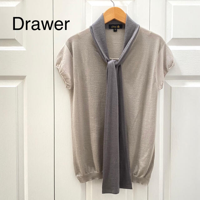 Drawer(ドゥロワー)のドゥロワー／トップス カシミヤ シルク カットソー トップス レディースのトップス(ニット/セーター)の商品写真