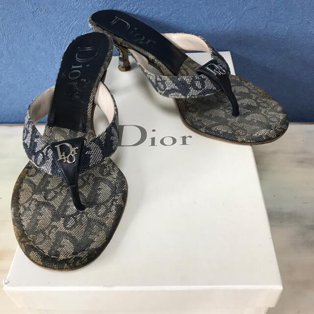 Christian Dior(クリスチャンディオール)の ディオール　ヒールサンダル　オブリーク　ジャカード　トロッター　ミュール レディースの靴/シューズ(ミュール)の商品写真