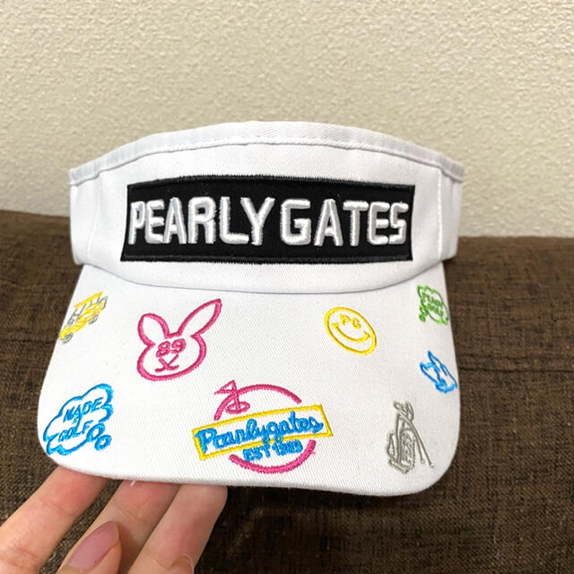 PEARLYGATES 新品　サンバイザー　ゴルフ　レディースゴルフ レディースの帽子(キャップ)の商品写真