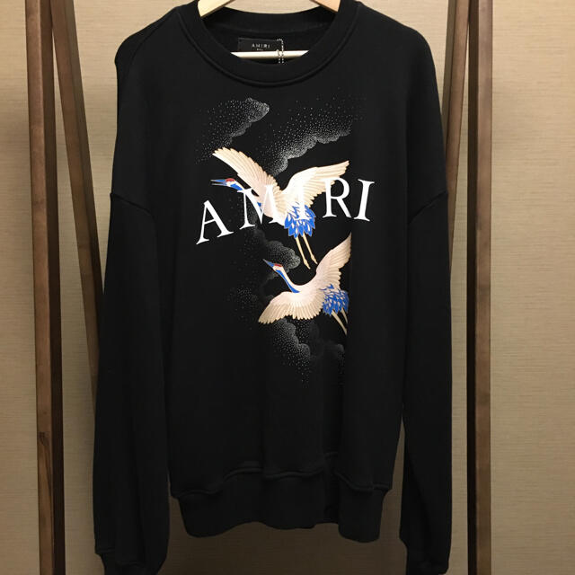 AMIRI 鶴モチーフ　クルーネック