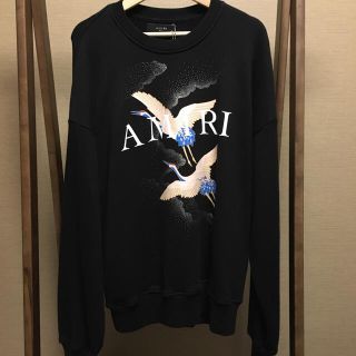 サンローラン(Saint Laurent)のAMIRI 鶴モチーフ　クルーネック(スウェット)