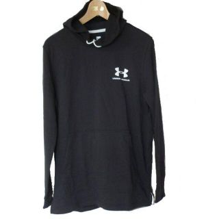 アンダーアーマー(UNDER ARMOUR)の★新品◆(L)アンダーアーマー 黒ルーズタイプパーカー(パーカー)