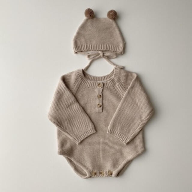 ZARA HOME(ザラホーム)のkumasan suit set キッズ/ベビー/マタニティのベビー服(~85cm)(ロンパース)の商品写真