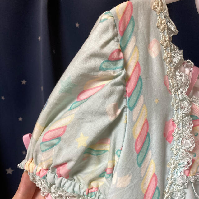 Angelic Pretty(アンジェリックプリティー)のシュガーリィOPサックス レディースのワンピース(ひざ丈ワンピース)の商品写真