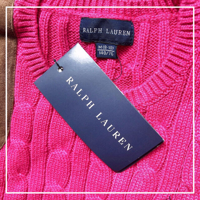 Ralph Lauren(ラルフローレン)の新品タグ付き🐴❤️ラルフローレン セーター 140 キッズ/ベビー/マタニティのキッズ服女の子用(90cm~)(ニット)の商品写真