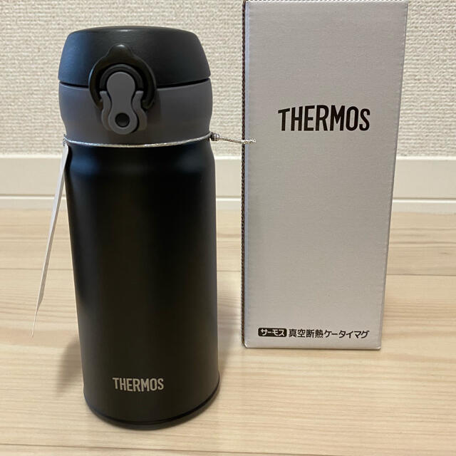 THERMOS(サーモス)のサーモス　水筒　真空断熱　ケータイマグ　ブラック キッズ/ベビー/マタニティの授乳/お食事用品(水筒)の商品写真