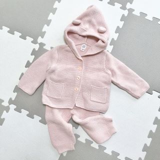 ベビーギャップ(babyGAP)のくま耳ニットカーディガン&ニットパンツ　セットアップ(ニット/セーター)