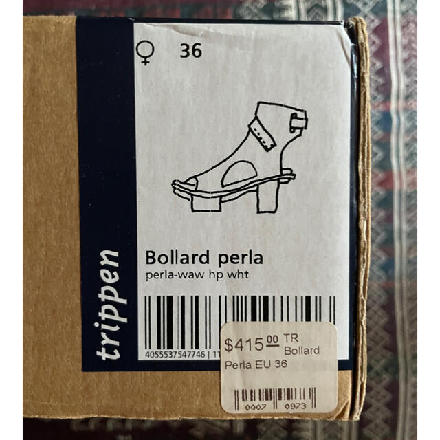trippen(トリッペン)のTRIPPEN トリッペン 36（23cm）Bollard perla ほぼ新品 レディースの靴/シューズ(サンダル)の商品写真