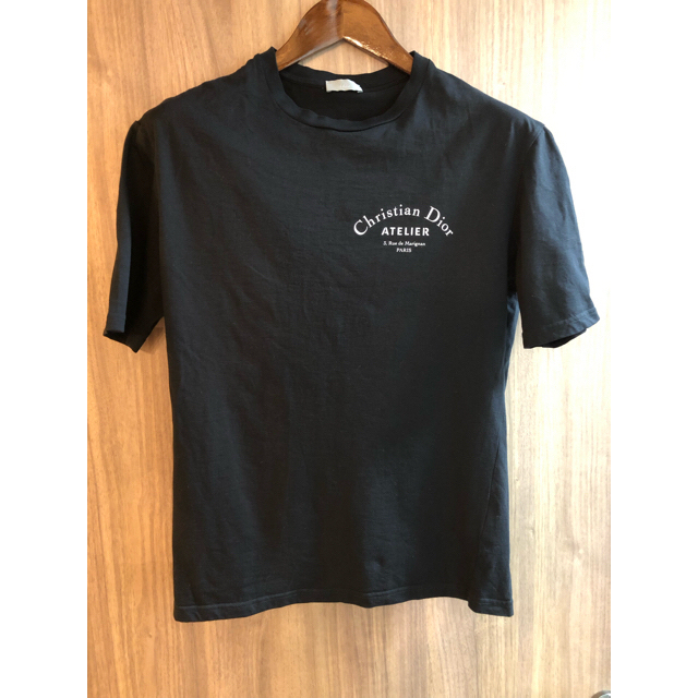 【DIOR】ディオール　2018アトリエロゴTシャツ　黒　XS約48cm身幅