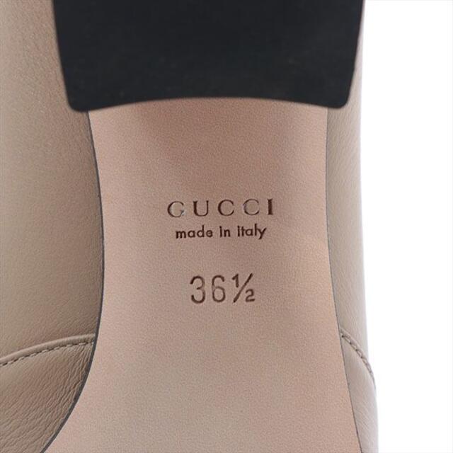 Gucci(グッチ)の美品♪グッチ ホースビット スクエアトゥ パンプス 36.5(約23.5cm) レディースの靴/シューズ(ハイヒール/パンプス)の商品写真